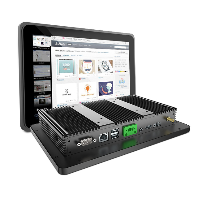 Android 7-inch Industrial Tablet All-in-one Computer Business USB Tablet PC Multi-point Capacitive Touch Screen Black 12V AMD