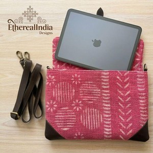 <b>Red</b> Boho Crossbody Bag Handmade Block Print Shoulder <b>Purse</b> Detachable Strap Wholesale Manufacturer India - Product Image 1