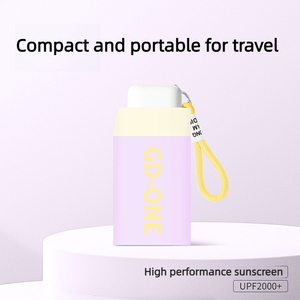 Sombrilla de Sol y Lluvia Plegable de 5 Pliegues y <span class=keywords><strong>6</strong></span> Varillas con Marco de Acero Dorado y Recubrimiento de Color Caramelo, Personalizada de Fábrica, para Mujer, Ideal para Viajes, Uso Diario y Regalo - Product Image 4