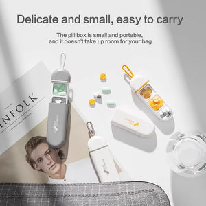 Boîte à pilules à 3 compartiments en gros, organiseur quotidien, conteneur portable pour médicaments, étui de voyage pour poche, étui anti-humidité - Product Image 4