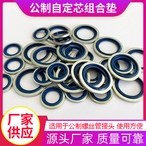 Joint torique combiné en acier inoxydable Glow Ring, épaisseur 1 mm, diamètre intérieur 14,7 mm, pour joint d'étanchéité hydraulique automobile - Product Image 1