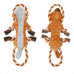 Juguete interactivo de peluche para perros, cuerda de algodón resistente a mordeduras, limpieza de dientes, juguete para mascotas, juguetes para masticar perros con sonido chirriante - Product Image 3