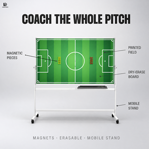 Lavagna tattica magnetica da calcio con supporto per allenatori di calcio - Product Image 3