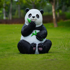 Figurine de panda adorable, sculpture animale personnalisée, protection UV, ornement léger pour jardin, maternelle, <span class=keywords><strong>espace</strong></span> public - Product Image 2