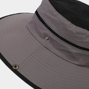 <span class=keywords><strong>Sombrero</strong></span> de cubo de ala ancha grande de secado rápido empalmado <span class=keywords><strong>para</strong></span> hombre, pesca al aire libre, senderismo, Selva, bloqueador solar, sombreros de cubo, liso <span class=keywords><strong>para</strong></span> mujer - Product Image 6