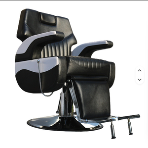 Silla de Barbero Hidráulica Reclinable, Resistente, para Salón de Belleza, en Oferta - Product Image 1