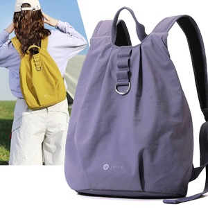 Sacs à dos de randonnée personnalisés en gros pour femmes, sac à dos léger en tissu Oxford, sac de voyage imperméable - Product Image 1