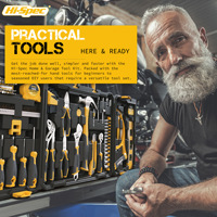 Ensemble d'outils combinés pour l'entretien automobile et domestique en acier au chrome-vanadium de 113 pièces, boîte à outils, pinces, ruban à mesurer, tournevis