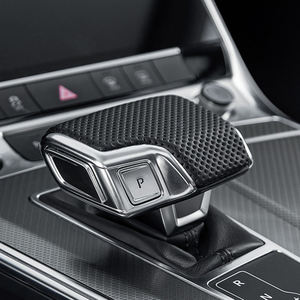 <strong>Car</strong> Interior Upgrade Lightweight Perforated PU Shift <strong>Boot</strong> Gear Shift Knob Cover Frame Fit Audi A5 Q7 A7 Models - Product Image 2