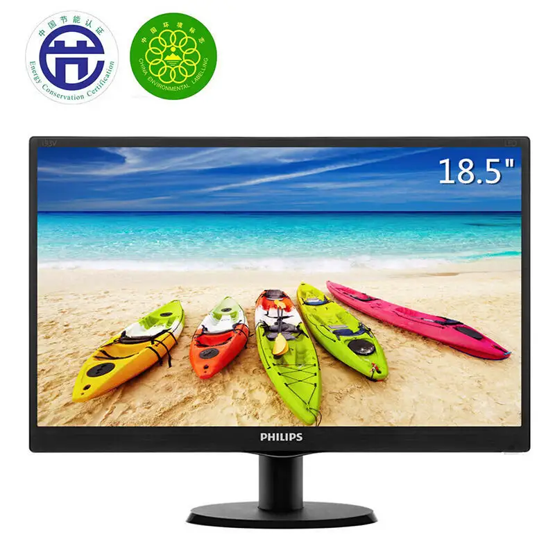 Novo atacado 2024 2023 para Philips novo monitor de 19 polegadas 1366*768 LED VGA painel para computador desktop pc