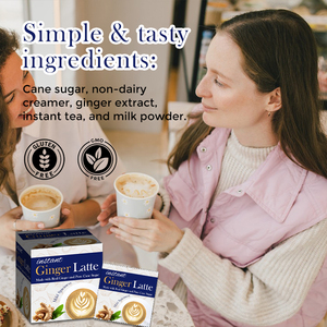 Etiqueta privada Instant Ginger Latte Tea Paquetes aceite de coco té verde Especias té <span class=keywords><strong>jengibre</strong></span> Latte - Product Image 2
