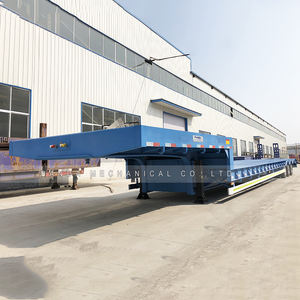 Remorque à plateau surbaissé de 40 pieds (12 mètres) 13 m, remorque de transport à plateau surbaissé, remorque de camion à plateau surbaissé, à vendre en Tanzanie - Product Image 3