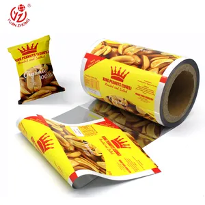 Factory of Plastic Print Film Roll Used For Snacks/Potato Chips/Nuts Packaging, Laminated Small Bag Snack Packaging Film Roll