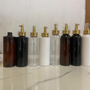 Hengjian ขวดพลาสติก400มล.,สำหรับเครื่องสำอางบำรุงผิวครีมล้างเครื่องสำอาง<span class=keywords><strong>น</strong></span>้ำมั<span class=keywords><strong>น</strong></span>ทำความสะอาดและ<span class=keywords><strong>แชมพู</strong></span>พร้อมปั๊มโลชั่<span class=keywords><strong>น</strong></span>ทองคำ - Product Image 1