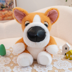 Peluches de Perro de Cabeza <span class=keywords><strong>Grande</strong></span>, Husky, <span class=keywords><strong>Doberman</strong></span>, Súper Suaves, Personalizables, Animales de Peluche de 11-30 cm, Regalo - Product Image 1