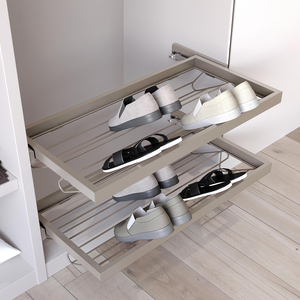 Stone Grey 7028149 Cajones de almacenamiento ajustables Módulo de 800mm con corredores de cierre suave para guardarropa - Product Image 3