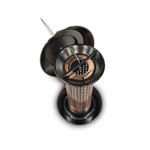 애완 동물 및 조류를위한 야외 뒤뜰 교수형 야생 견과류를위한 공장 직접 클래식 실린더 구리 도금 금속 튜브 조류 피더 - Product Image 3