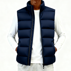 Veste <span class=keywords><strong>sans</strong></span> manches en duvet thermique pour homme, taille plus, chaude pour l'hiver, vente en gros - Product Image 3