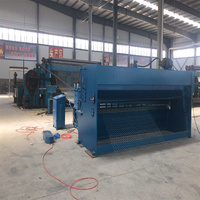 Machine automatique de fabrication de paniers gabions à commande PLC de haute qualité, à moteur, pour une production élevée de treillis hexagonal et de treillis métallique