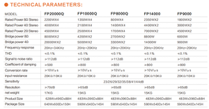 Amplificateur de puissance professionnel série FP 2U coque métallique FP9000 pour une large gamme d'occasions haut-parleurs Line Array à 2 canaux - Product Image 4