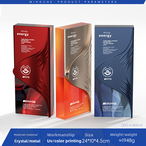 Trophée haut de gamme personnalisé en cristal et en métal pour les employés exceptionnels et créatifs, récompense d'honneur pour la réunion annuelle de l'entreprise, personnalisation - Product Image 6