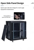 Armoire serveur sur pied de 19 pouces, 1000*600*600 mm, 1 m, en tôle d'acier laminée à froid SPCC pour centre de données