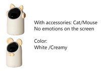 Mini poubelle intelligente automatique 2L Poubelle de bureau pour chat mignon Poubelle de maison en plastique avec capteur Poubelle