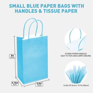 Custom Hot Selling Eco Friendly Biodegradable <b>Small</b> Kraft <b>Paper</b> Gift <b>Bags</b> with Handles Multipurpose Craft Packaging <b>Bags</b> - Product Image 2