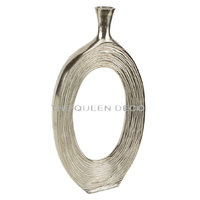Vase de table rustique en métal galvanisé style ferme, décoration de cuisine côtière, écologique, durable, en fer, style vintage pour fleurs
