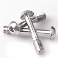 Vis à tête bombée en acier inoxydable 304, à six pans creux, à tête boutonnée, à moitié filetée, anti-chute, anti-desserrage, M2-M8