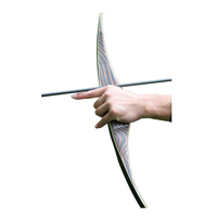 Arc longbow et flèches pour jeunes tireurs, arc longbow une pièce