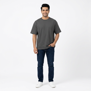 High Quality 100% Cotton Solid Knitted Casual Printed Jersey Short Sleeve Streetwear Anti-wrinkle Custom Blank Design T-Shirt - Product Image 1