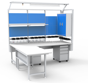 Detall thép điện ESD điện thoại sửa chữa Bảng điều chỉnh chống tĩnh làm việc băng ghế dự bị với ngăn kéo - Product Image 5