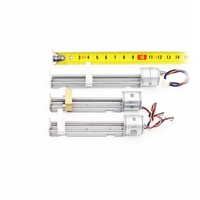 Moteur pas à pas linéaire micro DC avec glissière en plastique et vis de traduction, petit moteur pas à pas linéaire avec angle de pas de 18 degrés