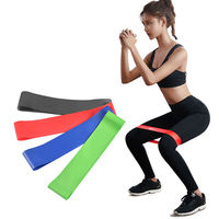 Juego de 5 Mini Bandas Elásticas de Silicona y Látex CELUX con Logotipo Personalizado, de Alta Elasticidad y Resistencia, para Ejercicios de Cadera y Glúteos, Yoga y Entrenamiento