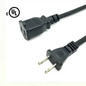CUL Genehmigt SJT 16 18 AWG 3C UNS 2 Pin Schwarz AC Verlängerung Kabel für Home Appliance