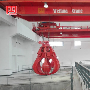 <strong>Double</strong> <strong>Girder</strong> EOT <strong>Crane</strong> with <strong>Grab</strong> <strong>Bucket</strong> for Power Plant Cement Factory Port - Product Image 3