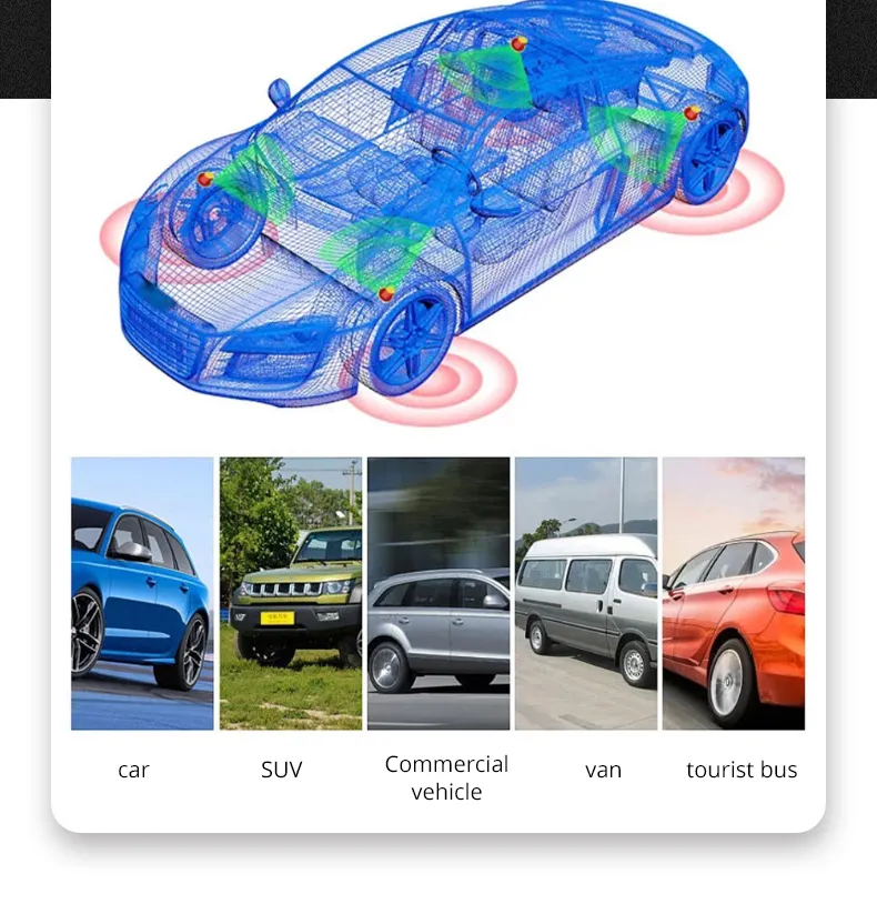 Yüksek kalite HD dijital LCD araba TPMS sistemi ile güneş enerjisi şarjlı kablosuz harici sensörler lastik basıncı izleme göstergeleri