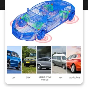 Sistema TPMS de coche LCD Digital HD de alta calidad con sensores externos inalámbricos con carga de energía solar, medidores de control de presión de neumáticos