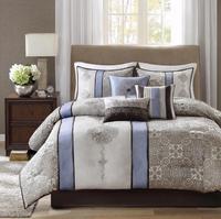 Vente en gros Sabanas King Polyester imprimé Jacquard couette ensemble drap de lit
