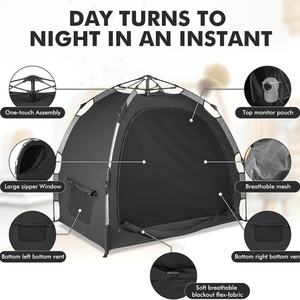 Tenda da viaggio per bambini pieghevole traspirante di grandi dimensioni - Product Image 3