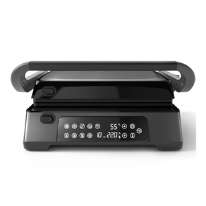 Điện trong nhà nướng, thép không gỉ Panini nướng Báo Chí bánh <span class=keywords><strong>Sandwich</strong></span> <span class=keywords><strong>Maker</strong></span> với kỹ thuật số màn hình cảm ứng, có thể tháo rời tấm, không khói - Product Image 2