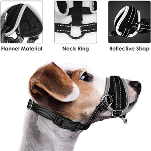 Bozal de Nailon para Perro, Ajustable, Acolchado Suave, de Ajuste Rápido, Cómodo, Anti-Mordidas, para Entrenamiento - Product Image 5