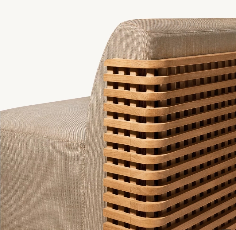 Modern Patio Outdoor Hotel Furniture Teak Wood Sofa Set Designs For Living Trelica Teak Lounge Chair