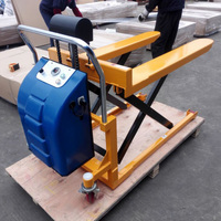 Chariot élévateur à ciseaux hydraulique électrique, transpalette HGTP.LT BS-EB 0,8 kW, hauteur de levage 85 mm, table 1100x680 mm, 4 roues pivotantes