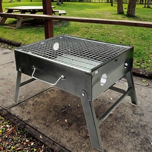 Portable Stainless Steel Folding BBQ Grill <strong>for</strong> Outdoor <strong>Camping</strong> 3-5 People Easy to Take <strong>Barbecue</strong> Grill - Product Image 2