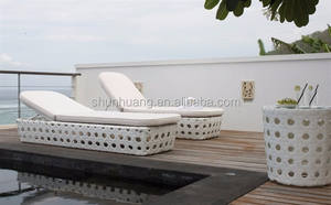 تصميم جديد في الهواء الطلق الخوص شاطئ البحر كرسي استرخاء الحديقة الروطان الشمس كرسي - Product Image 5