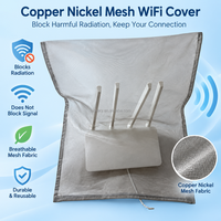 Housse de protection WiFi en tissu conducteur cuivre-nickel sur mesure, blindage anti-ondes électromagnétiques, pochette de protection pour routeur, étui de blocage du signal pour la maison