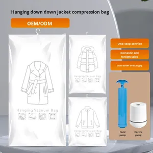 Sacchetto <span class=keywords><strong>Sottovuoto</strong></span> Appendibile <span class=keywords><strong>per</strong></span> Vestiti, Giacche, <span class=keywords><strong>Cappotti</strong></span> con Estrazione dell'Aria e Copertura Antipolvere - Product Image 1