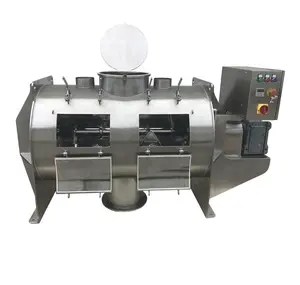 Dry chili powder processing plough type shear mixer machine/coulter blender/plow mixing machine with spraying